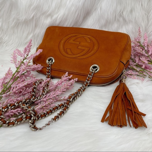 Gucci Nubuck Soho Chain Shoulder Bag - Picture 4 of 15